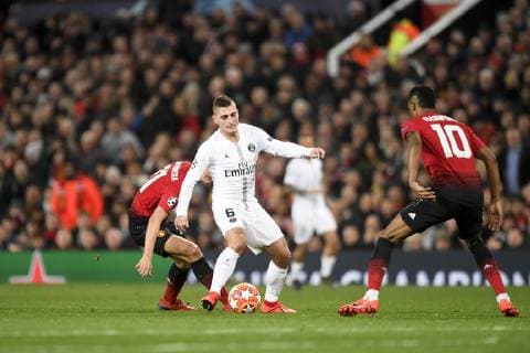 06 MARCO VERRATTI (PSG) FOOTBALL : Manchester United ManU vs Paris SG - Ligue des Champions - 12 02 2019 AnthonyBIBARD FEP Panoramic 