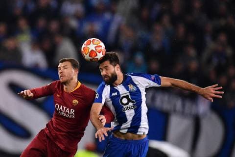 Photo Alfredo Falcone - LaPresse12 02 2019 Roma (Italy SoccerRoma - PortoUefa Champions League 2018 2019 - Olimpico Stadium of RomaIn the pic:dzeko  Copyright: xAlfredoxFalcone LaPresse ALFREDOx