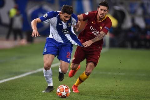 Francisco Soares of Porto , Lorenzo Pellegrini of AS Roma Roma 12-2-2019 Stadio Olimpico Football Champions League 2018 2019 round of 16 1st leg AS Roma - Porto Foto Andrea Staccioli Insidefoto andreaxstaccioli