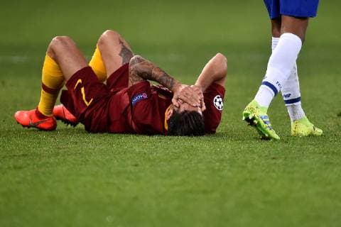 Lorenzo Pellegrini of AS Roma reacts Roma 12-2-2019 Stadio Olimpico Football Champions League 2018 2019 round of 16 1st leg AS Roma - Porto Foto Andrea Staccioli Insidefoto andreaxstaccioli