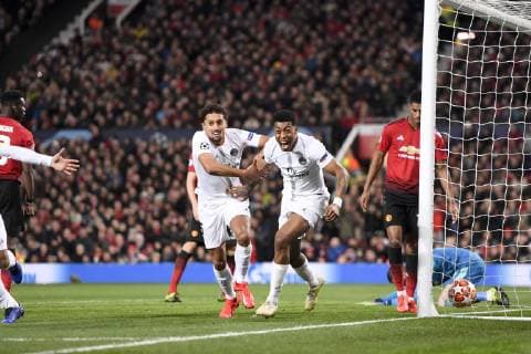 03 PRESNEL KIMPEMBE (PSG) - 05 MARQUINHOS (psg) - JOIE FOOTBALL : Manchester United ManU vs Paris SG - Ligue des Champions - 12 02 2019 AnthonyBIBARD FEP Panoramic 