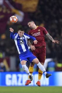 UEFA Champions League, AS Rome - FC Porto Otavio of FC Porto in action against Aleksandar Kolarov of As Roma during the UEFA Champions League, Round 16 1st leg, soccer match between AS Roma and FC Porto in Rome, Italy, 12 february 2019 Copyright: xAlexxNicodimx