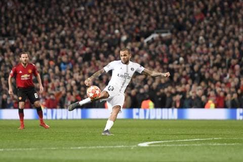 13 DANI ALVES (PSG) FOOTBALL : Manchester United ManU vs Paris SG - Ligue des Champions - 12 02 2019 AnthonyBIBARD FEP Panoramic 