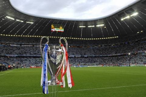 Champions League Final 2021 Munich apparently decides application archival photo trophy trophy in kind shot in stadium football Champions League Final 2012 FC Bayern Munich Chelsea FC Season2011 12 F U S S B A L L A R E N A M U E N C H E N on 19 05 2012 Â