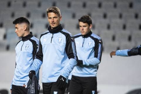 190213 Markus Rosenberg of Malmö FF during a training session ahead of the Europa League match between Malmö FF and Chelsea on February 13 2019 in Malmö Photo Ludvig Thunman BILDBYRAN kod LT 35599,  Copyright: LUDVIGxTHUNMAN BB190213LT041