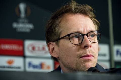 190213 Peter u0081hlander head of communication during a training session ahead of the Europa League match between Malmö FF and Chelsea on February 13 2019 in Malmö Photo Ludvig Thunman BILDBYR u0081N kod LT 35599,  Copyright: LUDVIGxTHUNMAN BB190213LT060