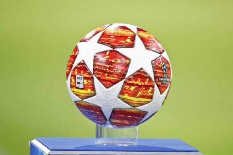 AMSTERDAM, Ajax - Real Madrid, football, Champions League Season 2018 2019, 13-02-2019, Johan Cruijff Arena. Champions League ball before the game Ajax - Real Madrid. Ajax - Real Madrid  x2820400x