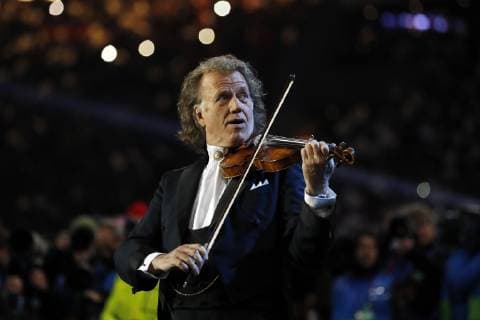 Andre Rieu during the UEFA Champions League round of 16 match Ajax Amsterdam and Real Madrid at the Johan Cruijff Arena on February 13, 2019 in Amsterdam, The Netherlands UEFA Champions League 2018 2019 xVIxVIxImagesx xMauricexvanxSteenxIVx 13619320