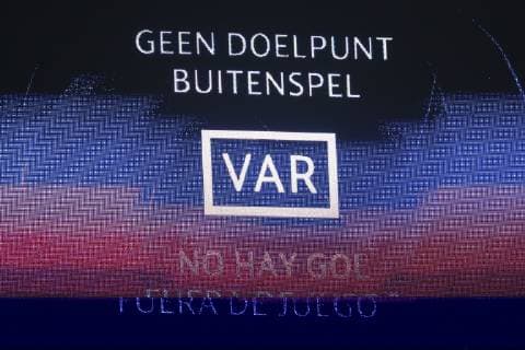 VAR during the UEFA Champions League round of 16 match Ajax Amsterdam and Real Madrid at the Johan Cruijff Arena on February 13, 2019 in Amsterdam, The Netherlands UEFA Champions League 2018 2019 xVIxVIxImagesx xMauricexvanxSteenxIVx 13619732