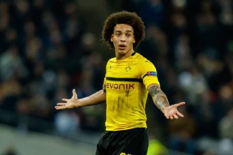 England London 13 02 2019 UEFA Champions League 2018 19 Season Round of 16 First leg Tottenham Hotspur FC BV Borussia Dortmund Axel Witsel BVB gesticulated gesticulation DeFodi048