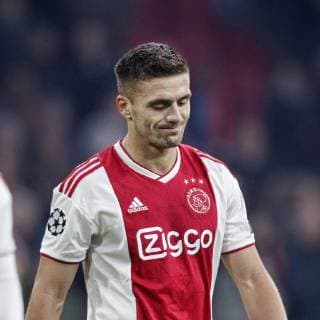 AMSTERDAM, Ajax - Real Madrid, football, Champions League Season 2018 2019, 13-02-2019, Johan Cruijff Arena. Ajax player Dusan Tadic dejected after the game Ajax - Real Madrid (1-2). Ajax - Real Madrid  x2821033x