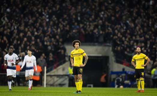London 13 02 2019 Axel Witsel BvB disappointed Tottenham Hotspur Borussia Dortmund