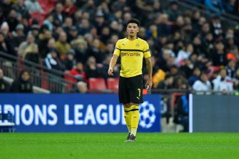 February 13, 2019 - London, England, United Kingdom - Borussia Dortmund midfielder Jadon Sancho during the UEFA Champions League match between Tottenham Hotspur and Ballspielverein Borussia 09 e.V. Dortmund at Wembley Stadium, London on Wednesday 13th February 2019. (Credit: Jon Bromley MI News & Ltd) Tottenham Hotspur v Borusssia Dortmund - UEFA Champions League  - ZUMAn230 20190213_zaa_n230_1257 Copyright: xMixNewsx