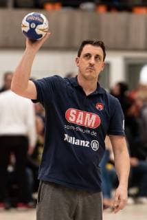 Mike Leibssle SG H2Ku Herrenberg Kuties Chef Trainer with Ball VfL Waiblingen Tigers vs SG H2Ku Herrenberg Kuties Handball 2 Bundesliga Women HBF Saison 18 19 15 02 2019 VfL Waiblingen Tigers vs SG H2Ku Herrenberg Kuties Handball 2 Bundesliga Women HBF Saison 18 19 15 02 2019 Waiblingen Copyright: xEIBNER WolfgangxFrankx EP_WFK