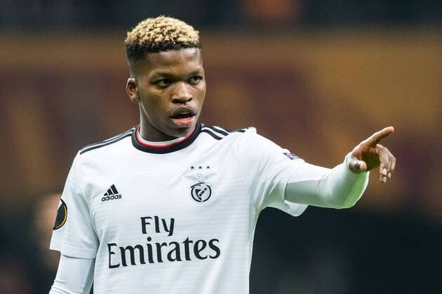 Florentino Ibrain Morris Luis of SL Benfica during the UEFA Europa League round of 32 match between Galatasaray SK and SL Benfica at Ali Sami Yen Spor Kompleksi on February 14, 2019 in Istanbul, Turkey. UEFA Europa League 2018 2019 xVIxVIxImagesx xGerritxvanxKeulenxIVx 13639780