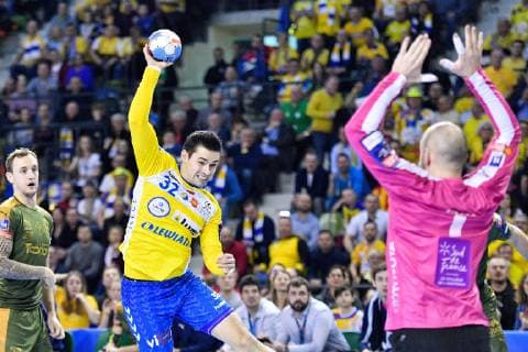 16.02.2019 KIELCE UL. BOCZNA ( POLAND ) PILKA RECZNA MEZCZYZN ( HANDBALL MEN S ) LIGA MISTRZOW - FAZA GRUPOWA GRUPA A ( MEN S VELUX EHF CHAMPIONS LEAGUE - GROUP PHASE A ) MECZ PGE VIVE KIELCE - MONTPELLIER HB ( GAME ) NZ ANGEL FERNANDES PEREZ GERARD VINCENT FOTO MICHAL STANCZYK CYFRASPORT NEWSPIX.PL --- Newspix.pl  20190216CSMS0003