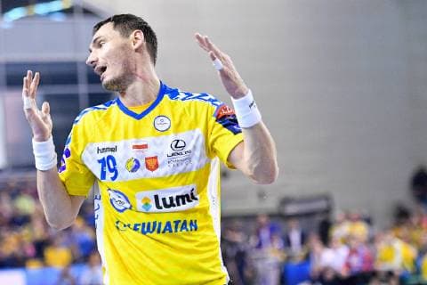 16.02.2019 KIELCE UL. BOCZNA ( POLAND ) PILKA RECZNA MEZCZYZN ( HANDBALL MEN S ) LIGA MISTRZOW - FAZA GRUPOWA GRUPA A ( MEN S VELUX EHF CHAMPIONS LEAGUE - GROUP PHASE A ) MECZ PGE VIVE KIELCE - MONTPELLIER HB ( GAME ) NZ KRZYSZTOF LIJEWSKI ZLOSC SMUTEK PLACZ EMOCJE FOTO MICHAL STANCZYK CYFRASPORT NEWSPIX.PL --- Newspix.pl  20190216CSMS0015