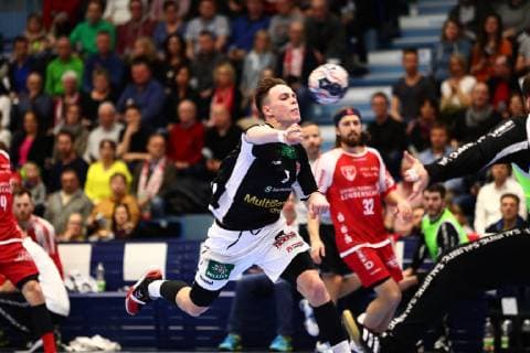 Goalscoring by Leif Tissier Hamburg TuS Ferndorf Handball Sport Verein Hamburg Handball 2 Liga 16 02 2019 TuS Ferndorf Handball Sport Verein Hamburg Handball 2 Liga 16 02 2019 Gummersbach Copyright: xEIBNER RenexWeissx EP_RWS