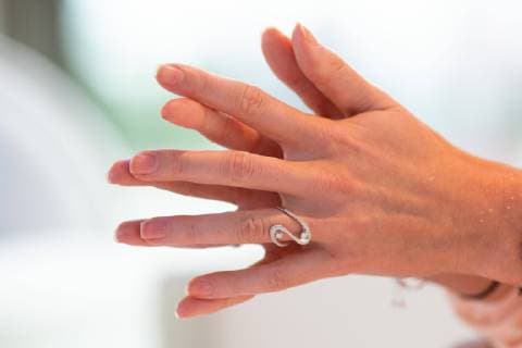 Hands by Petra Kvitova with ring on finger jewelry Copyright: xJuergenxHasenkopfx