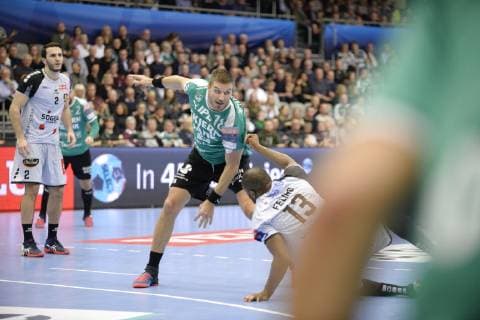 Skjern Handball meets HBC Nantes in the Champions League group match in mens handball in Skjern Bank Arena in Skjern Sunday, February 17, 2019 Skjern Denmark,  Copyright: MadsxDalegaardx cop106 spdk20190217-165847-L