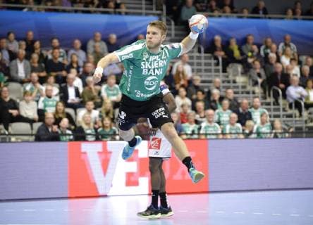 Skjern Handball meets HBC Nantes in the Champions League group match in mens handball in Skjern Bank Arena in Skjern Sunday, February 17, 2019 Skjern Denmark,  Copyright: MadsxDalegaardx cop106 spdk20190217-170403-L