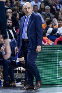 February 14, 2019 - Barcelona, Catalonia, Spain - Coach Jaume Ponsarnau of Valencia Basket during King s Cup Quarter Finals match between Valencia Basket and FC Barcelona Barca Lassa at Wizink Center in Madrid, Spain. February 14, 2019. (COOLMEDIA BorjaB.Hojas) Barcelona Lassa v Valencia - Quarter Finals Kings Cup 2019  - ZUMAn230 20190214_zaa_n230_1443 Copyright: xBorjab.Hojasx