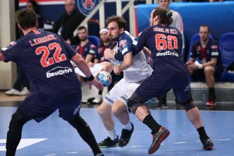 Handball, CL, Paris St. Germain - HC Zagreb Luka Mrakovcic (Zagreb) HANDBALL : VELUX EHF Champions League - 12eme journee - Paris Saint-Germain Handball vs HC PPD Zagreb - 17 02 2019 KevinDomas Panoramic 