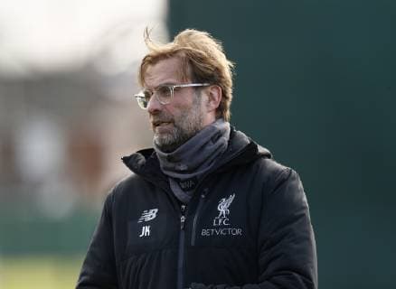 18th February 2019, Melwood, Liverpool, England; UEFA Champions League, Liverpool manager Jurgen Klopp watches over today s open training session at Melwood ahead of tomorrow s Champions League round of 16 first leg match against Bayern Munich  ActionPlus12106554 AlanxMartin