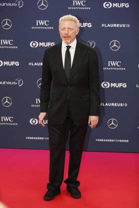 Boris Becker former tennis player Red carpet award ceremony Laureus World Sports Awards 2019 in the Sporting Principality of Monaco Cote d Azur