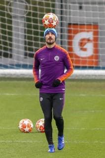 Manchester City Training Ilkay Gundogan of Manchester City during open training at City Football Academy , Manchester Content Not Available For UK Newspapers Copyright: xStevexMcCormickx FIL-12915-0001