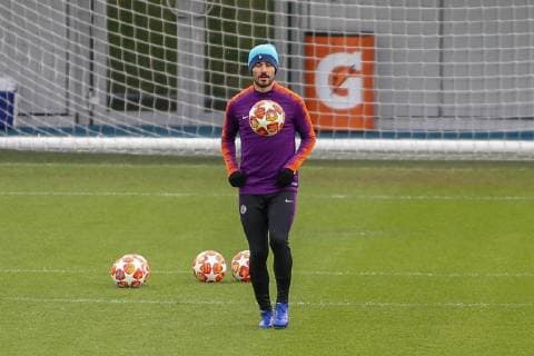 Manchester City Training Ilkay Gundogan Manchester City during open training at City Football Academy , Manchester Content Not Available For UK Newspapers Copyright: xStevexMcCormickx FIL-12915-0002