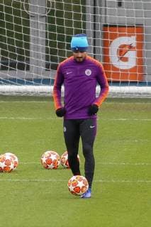 Manchester City Training Ilkay Gundogan of Manchester City during open training at City Football Academy , Manchester Content Not Available For UK Newspapers Copyright: xStevexMcCormickx FIL-12915-0004