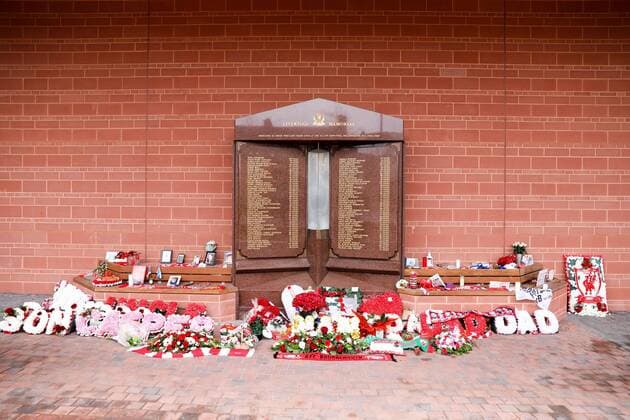 Stadium Anfield outside view memorial Liverpool FC vs FC Bayern Munich football Champions League round of sixteen 19 02 2019 Liverpool Liverpool England Copyright: xkolbert-press ChristianxKolbertx