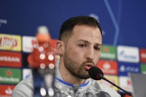 19 02 2019 Football Season 2018 2019 Champions League Round of 16 Press Conference and Final Training FC Schalke 04 Head Coach Domenico TEDESCO FC Schalke 04 Gelsenkirchen Veltins Arena NRW Germany