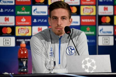 19 02 2019 Football Season 2018 2019 Champions League Round of 16 Press conference and final training FC Schalke 04 Bastian Oczipka FC Schalke 04 Gelsenkirchen Veltins Arena NRW Germany