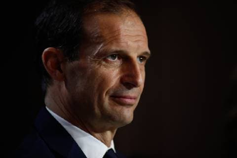 February 19, 2019 - Madrid, MADRID, SPAIN - Massimiliano Allegri of Juventus during the press conference PK Pressekonferenz before the Champions League football match between Atletico de Madrid and Juventus at Wanda Metropolitano stadium, Madrid, Spain, Februeary 19th 2019. Soccer: Champions League - At. Madrid v Juventus - ZUMAa181 20190219_zaa_a181_160 Copyright: xAFP7x