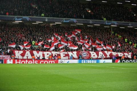 Fans FC Bayern Munich Liverpool FC vs. FC Bayern Munich Football Champions League Round of 16 19 02 2019 Liverpool Liverpool England Copyright: xkolbert-press ChristianxKolbertx