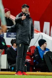 England Liverpool 19 02 2019 UEFA Champions League 2018 19 Season Round of 16 First leg Liverpool FC Bayern Munich coach Juergen Klopp FC Liverpool gestures gestures DeFodi048