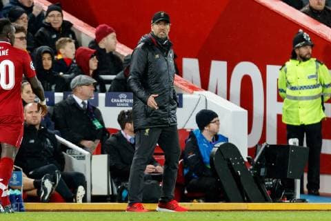 England Liverpool 19 02 2019 UEFA Champions League 2018 19 Season Round of 16 First leg Liverpool FC Bayern Munich coach Juergen Klopp FC Liverpool gestures gestures DeFodi048