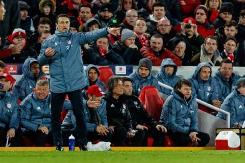 England Liverpool 19 02 2019 UEFA Champions League 2018 19 Season Round of 16 First leg Liverpool FC Bayern Munich head coach Niko Kovac FCB gesticulated gesticulation DeFodi048