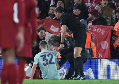 19 02 2019 xkvx Football UEFA Champions League FC Liverpool FC Bayern Muenchen emspor v l Joshua Kimmich FC Bayern Muenchen Treatment DFL DFB REGULATIONS PROHIBIT ANY USE OF PHOTOGRAPHS as IMAGE SEQUENCES and or QUASI VIDEO Liverpool