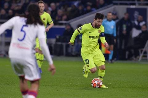 Lionel Messi (barcelone) FOOTBALL : Lyon vs Barcelone - 8e de finale aller - Ligue des Champions - 19 02 2019 FredericChambert Panoramic 