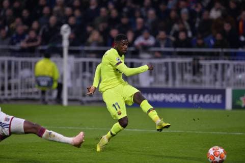 Ousmane Dembele (barcelone) FOOTBALL : Lyon vs Barcelone - 8e de finale aller - Ligue des Champions - 19 02 2019 FredericChambert Panoramic 