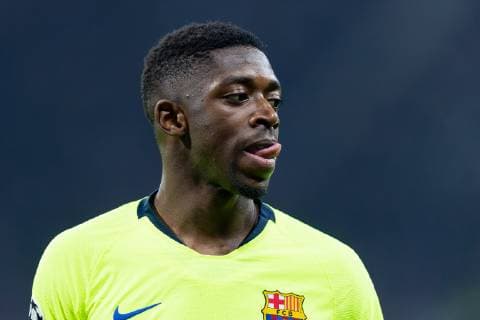 Lyon France 19 02 2019 UEFA Champions League 2018 19 Season quarter-finals Olympique Lyon FC Barcelona Ousmane Dembele FCB watches DeFodi053