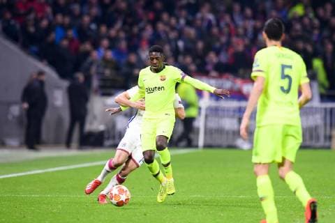 11 OUSMANE DEMBELE (BAR) FOOTBALL : Lyon vs Barcelone - Ligue des Champions - 19 02 2019 FEP Panoramic 