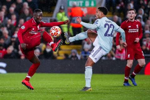from left in the total ÊNaby Keita FC Liverpool and Serge Gnabry FC Bayern Muenchen GER UEFA Champions League Round of 16 FC Liverpool FC Bayern Muenchen 19 02 2019 Liverpool Copyright: xTomxWellerx xEibner-Pressefotox EP_twr