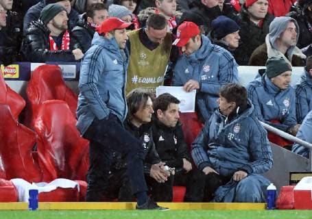 19 02 2019 xkvx Football UEFA Champions League FC Liverpool FC Bayern Muenchen emspor v l Hasan Salihamidzic Sports Director FC Bayern München Franck Ribery FC Bayern Muenchen DFL DFB REGULATIONS PROHIBIT ANY USE OF PHOTOGRAPHS as IMAGE SEQUENCES and or QUASI VIDEO Liverpool