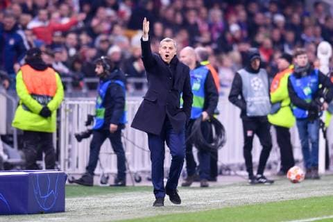 BRUNO GENESIO (ENTRAINEUR LYON) FOOTBALL : Lyon vs Barcelone - Ligue des Champions - 19 02 2019 FEP Panoramic 