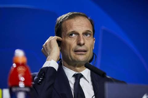 February 19, 2019 - Madrid, Madrid, Spain - Juventus coach Massimiliano Allegri seen speaking during the press conference PK Pressekonferenz before the UEFA Champions League match between Atletico de Madrid and Juventus at the Wanda Metropolitano Stadium in Madrid. UEFA Champions League Press Conference in Madrid, Spain - 19 Feb 2019 - ZUMAs197 20190219_zaa_s197_268 Copyright: xLeganxP.xMacex
