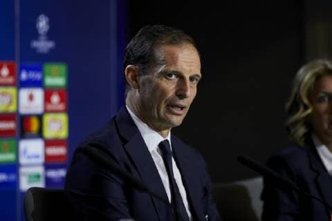 February 19, 2019 - Madrid, Madrid, Spain - Juventus coach Massimiliano Allegri seen speaking during the press conference PK Pressekonferenz before the UEFA Champions League match between Atletico de Madrid and Juventus at the Wanda Metropolitano Stadium in Madrid. UEFA Champions League Press Conference in Madrid, Spain - 19 Feb 2019 - ZUMAs197 20190219_zaa_s197_271 Copyright: xLeganxP.xMacex